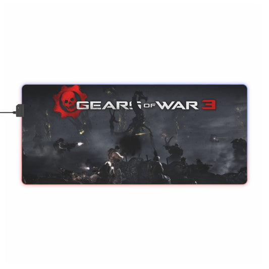 Gears Of War 3 RGB LED Mouse Pad (Desk Mat)