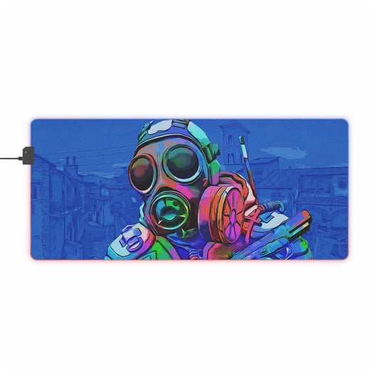 CS:GO - Toxic - Blue RGB LED Mouse Pad (Desk Mat)