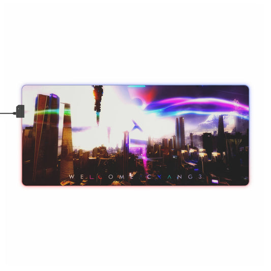 Welcome Change RGB LED Mouse Pad (Desk Mat)