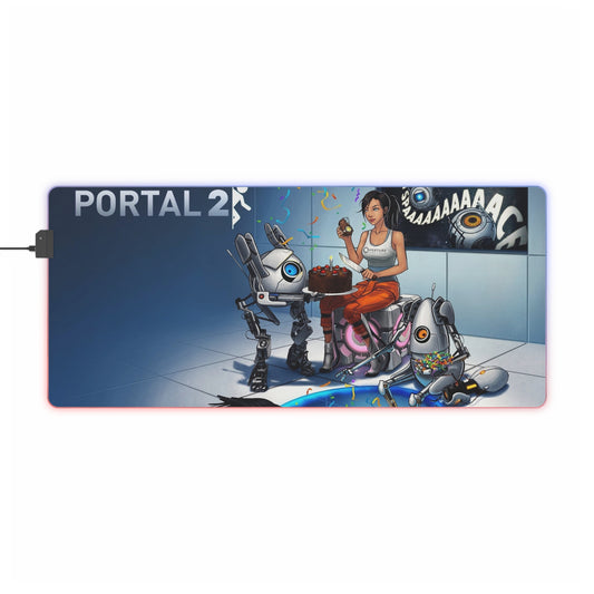 Portal 2 RGB LED Mouse Pad (Desk Mat)