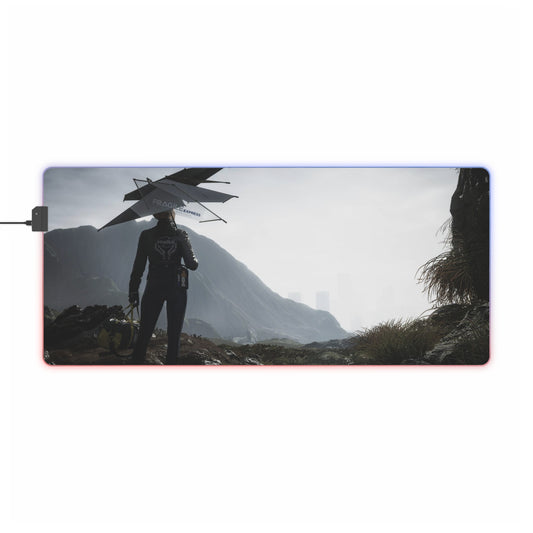 Death Stranding / Ready For Work RGB LED Mouse Pad (Desk Mat)