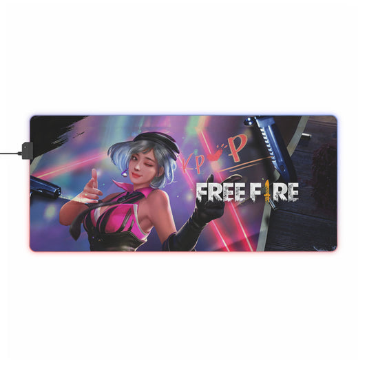 Garena Free Fire RGB LED Mouse Pad (Desk Mat)