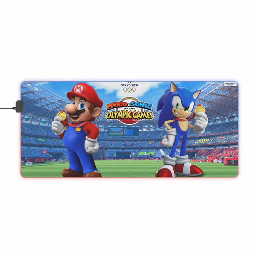 Mario & Sonic at the Olympic Games Tokyo 2020 RGB LED Mouse Pad (Desk Mat)