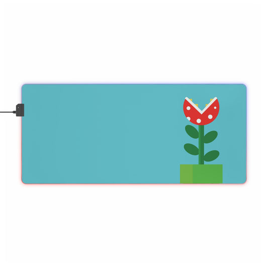 Piranha Plant RGB LED Mouse Pad (Desk Mat)