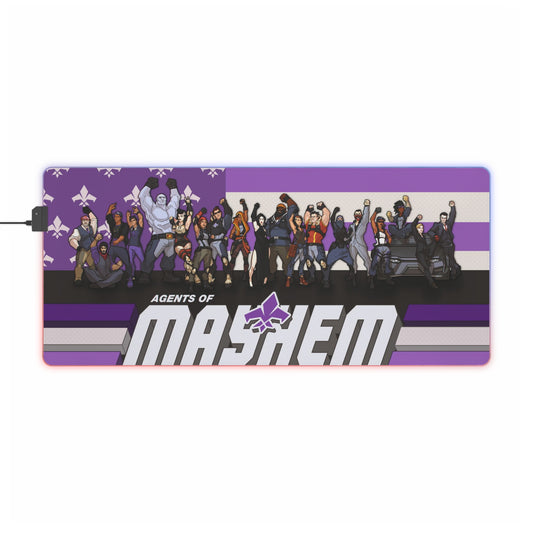 Agents of Mayhem RGB LED Mouse Pad (Desk Mat)